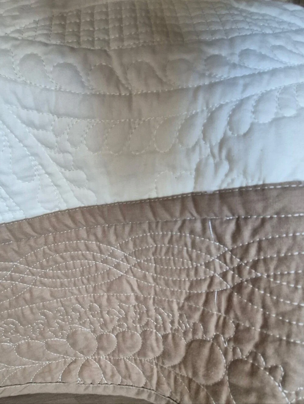 Better Homes & Gardens King Quilted Bedspread - Cream & Tan Neutral Bedding